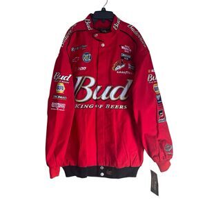 VTG NASCAR Chase Authentics Dale Earnhardt Jr Bud King Of Beers Jacket XL NWT